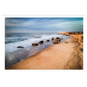 Affiche capbreton sud blocos vue du ciel Affiche seule