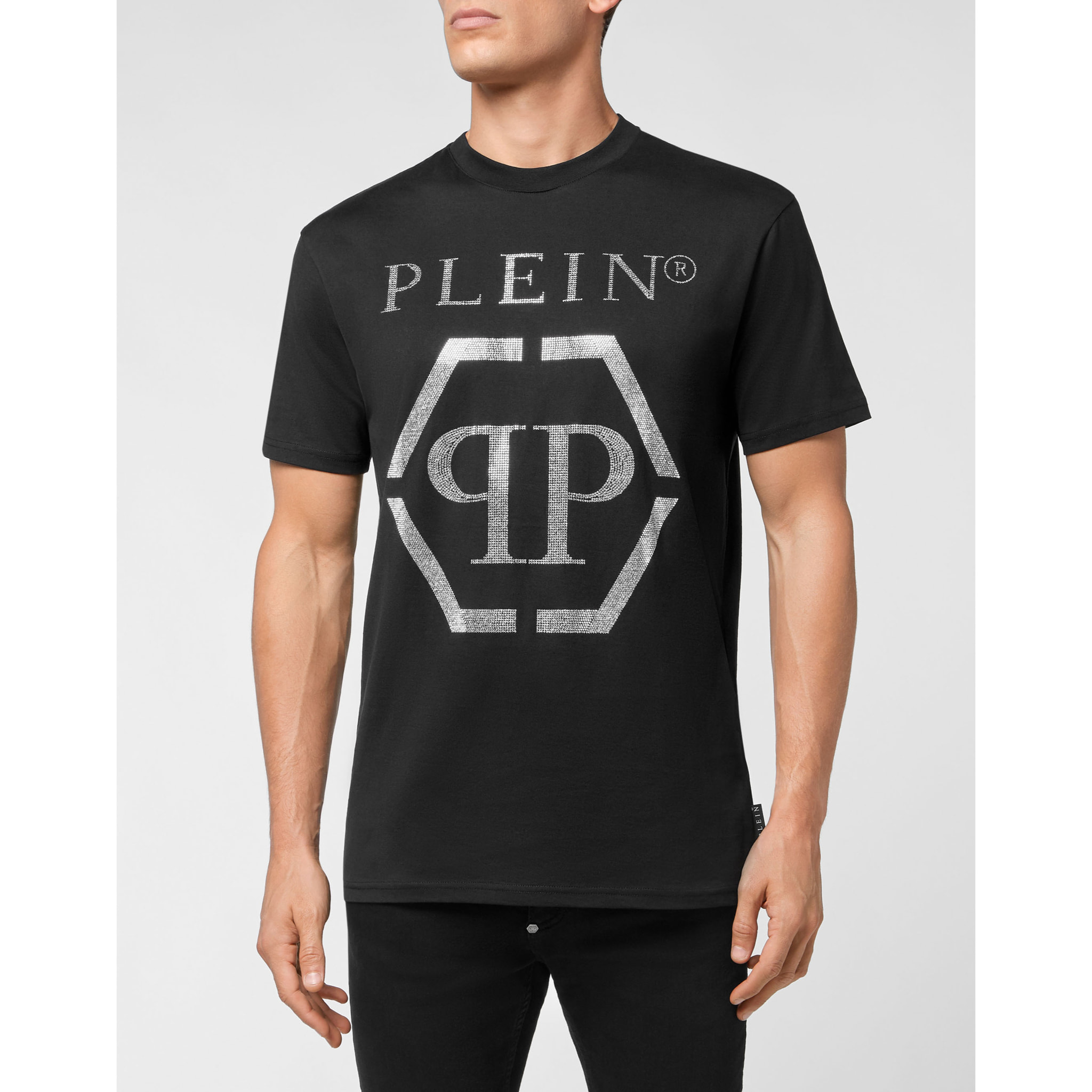 PHILIPP PLEIN T-Shirt Round Neck HEXAGON