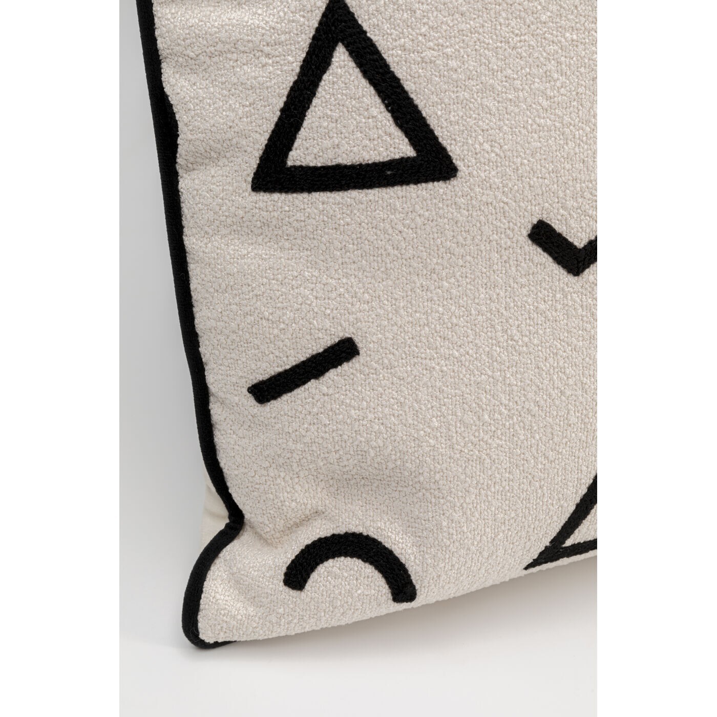 Coussin Geometric noir et blanc Kare Design