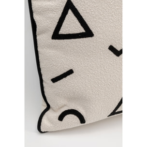 Coussin Geometric noir et blanc Kare Design