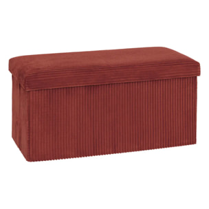 Pouf pliant Arum ambre 76x38cm