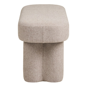 Weston - Panca in tessuto sabbia con gambe in acciaio 95x36x45 cm
