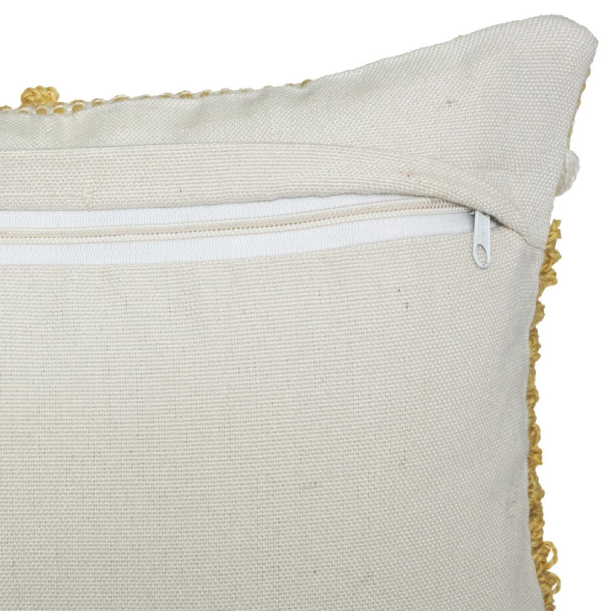 Coussin recyclable ''Row Ocre'' 30 x 50 cm Atmosphera