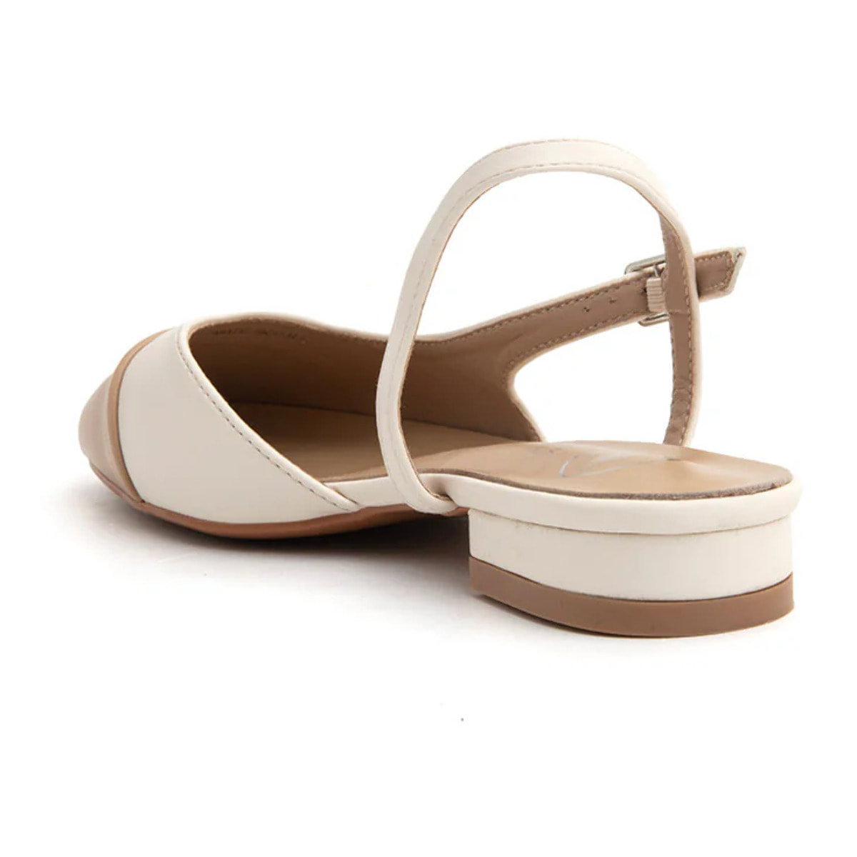 Slingback old-style bicolore - KHAKI