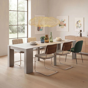 Mesa consola extensible con efecto en cemento 50-235x90 cm Denis Cemento