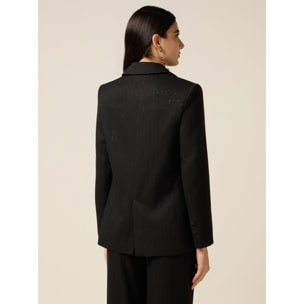 Oltre - Blazer con bordado de lentejuelas - Negro