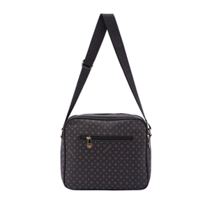 Borsa a tracolla da donna - Modello Iduna - Ecopelle e poliestere - 24.0 x 29.0 x 11.0 cm