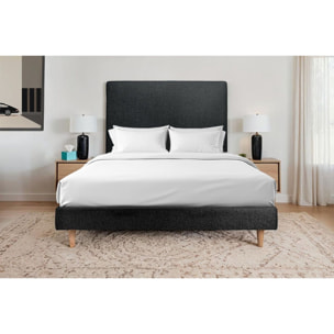 Sommier Tapissier Bouclette Ep14 - pieds bois