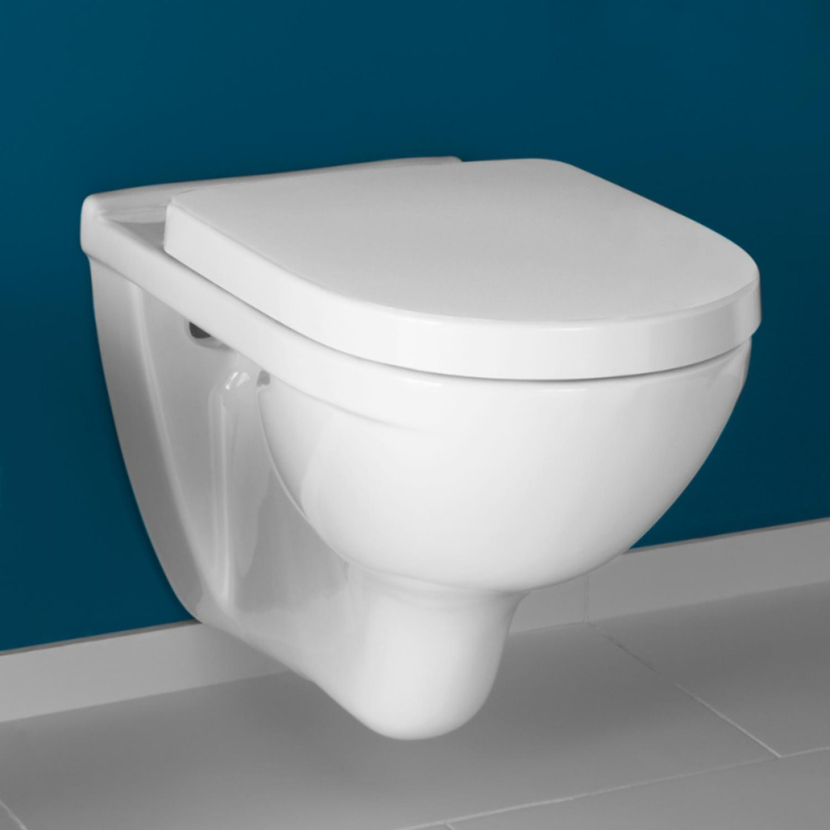 Pack WC sans bride O novo avec abattant frein de chute + bâti Viconnect PRO + plaque noir mat  + Tabouret bois