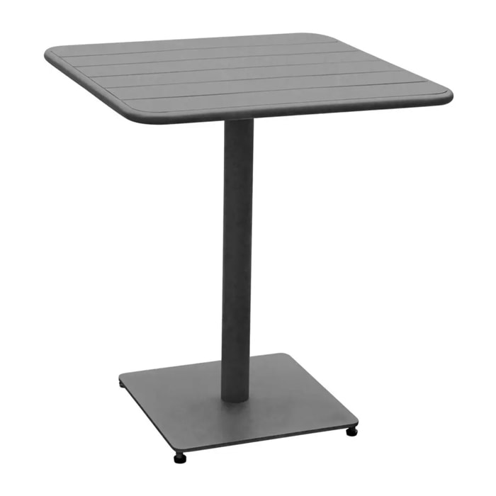 Table de jardin carrée Phuket Graphite