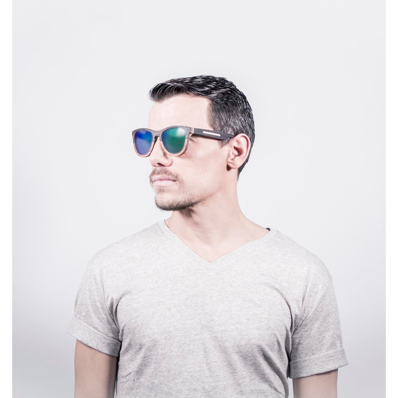 Gafas de sol OCEAN WEDGE - 5 capas marrón / Revo polarizada verde