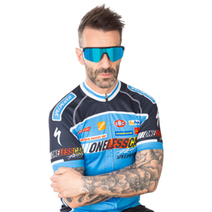 Gafas de ciclismo OCEAN ROAD - Negro mate / Revo azul