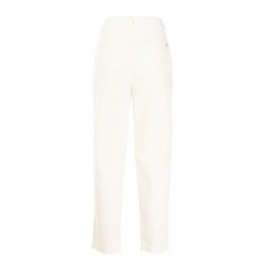 REIGN pantalone donna natural white