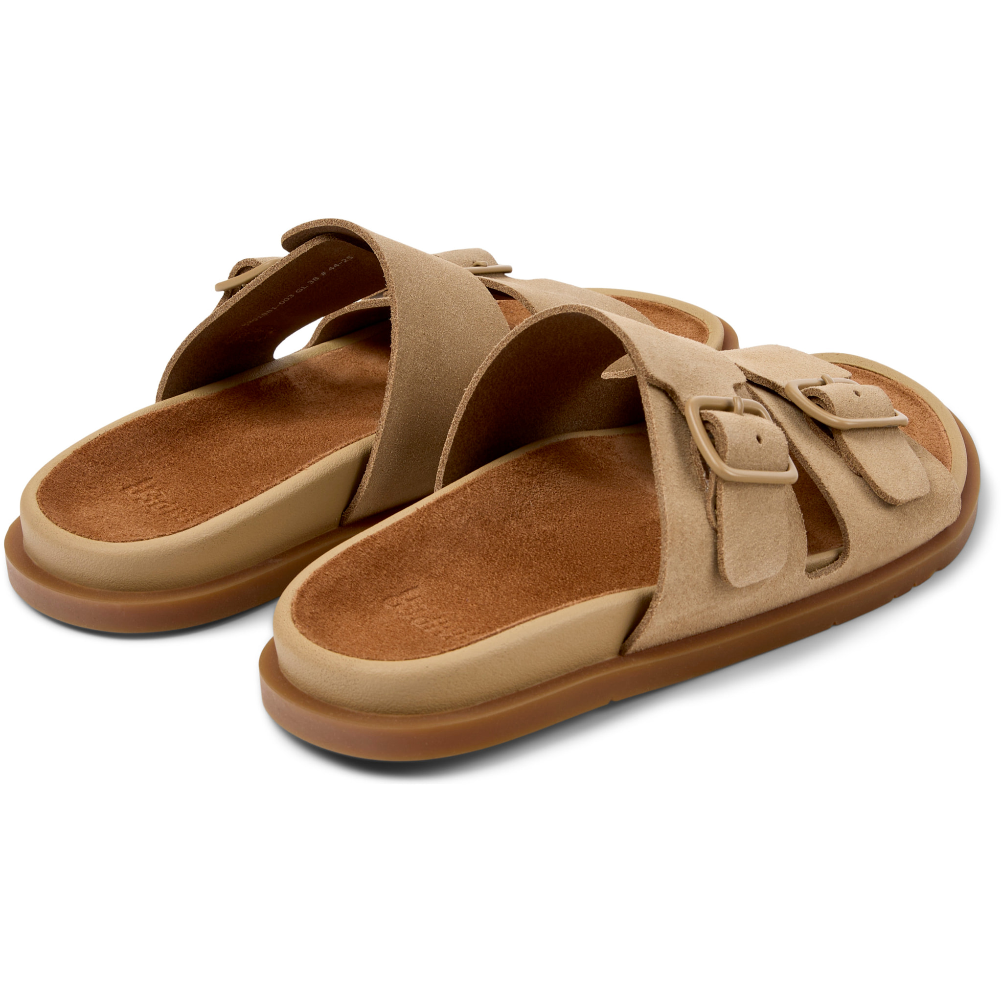 Sandalias - CAMPER Lluc Sandal - Marron - Cuero de gamuza