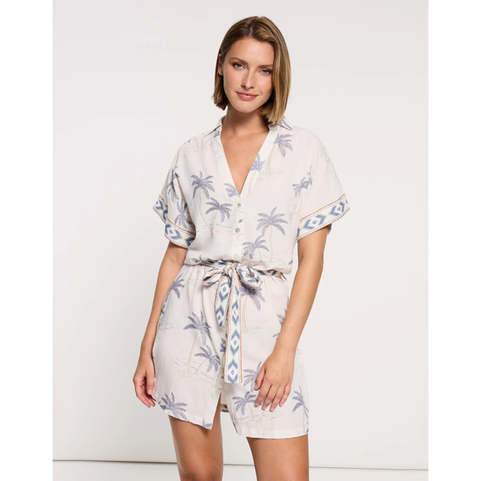 Vestido corto blanco - Jesain