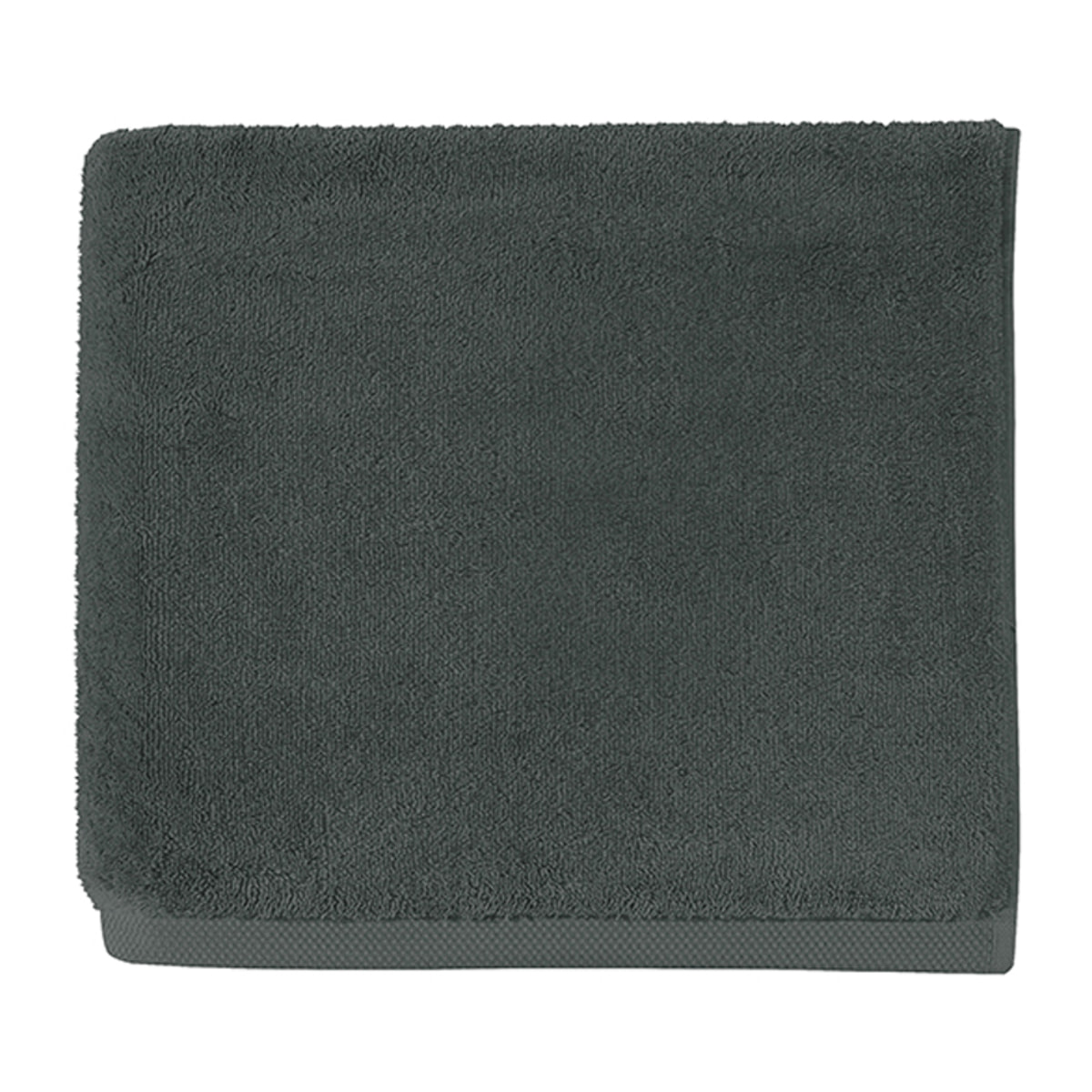 Drap de bain uni en coton peigné biologique, ESSENTIEL, Vert Maquis