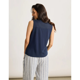 Camisa Tirantes Azul Marino - Nurita