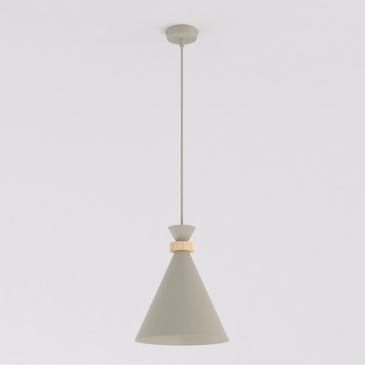 Lampada a sospensione ZERO in acciaio color mokka