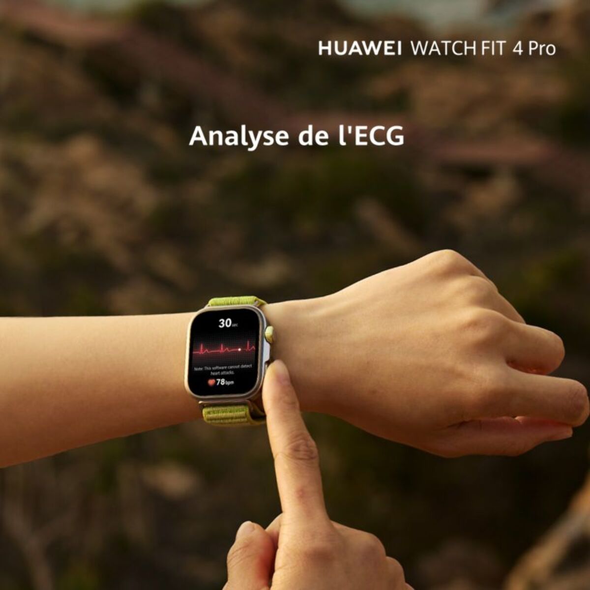 Montre connectée HUAWEI Watch Fit 4 Pro Vert