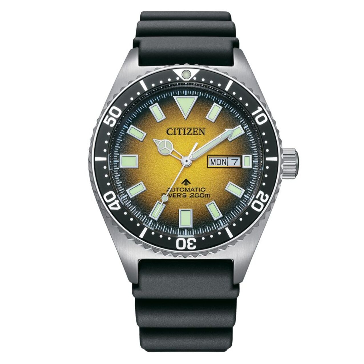 Reloj Citizen NY0120-01X Hombre Analogico Automatico con Correa de Caucho
