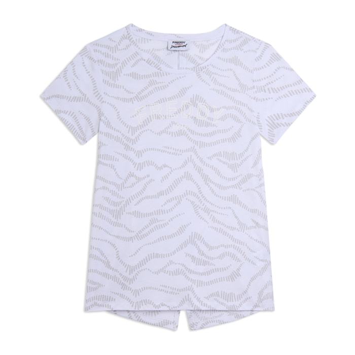 T-shirt Stampata con Logo FREDDY 1976