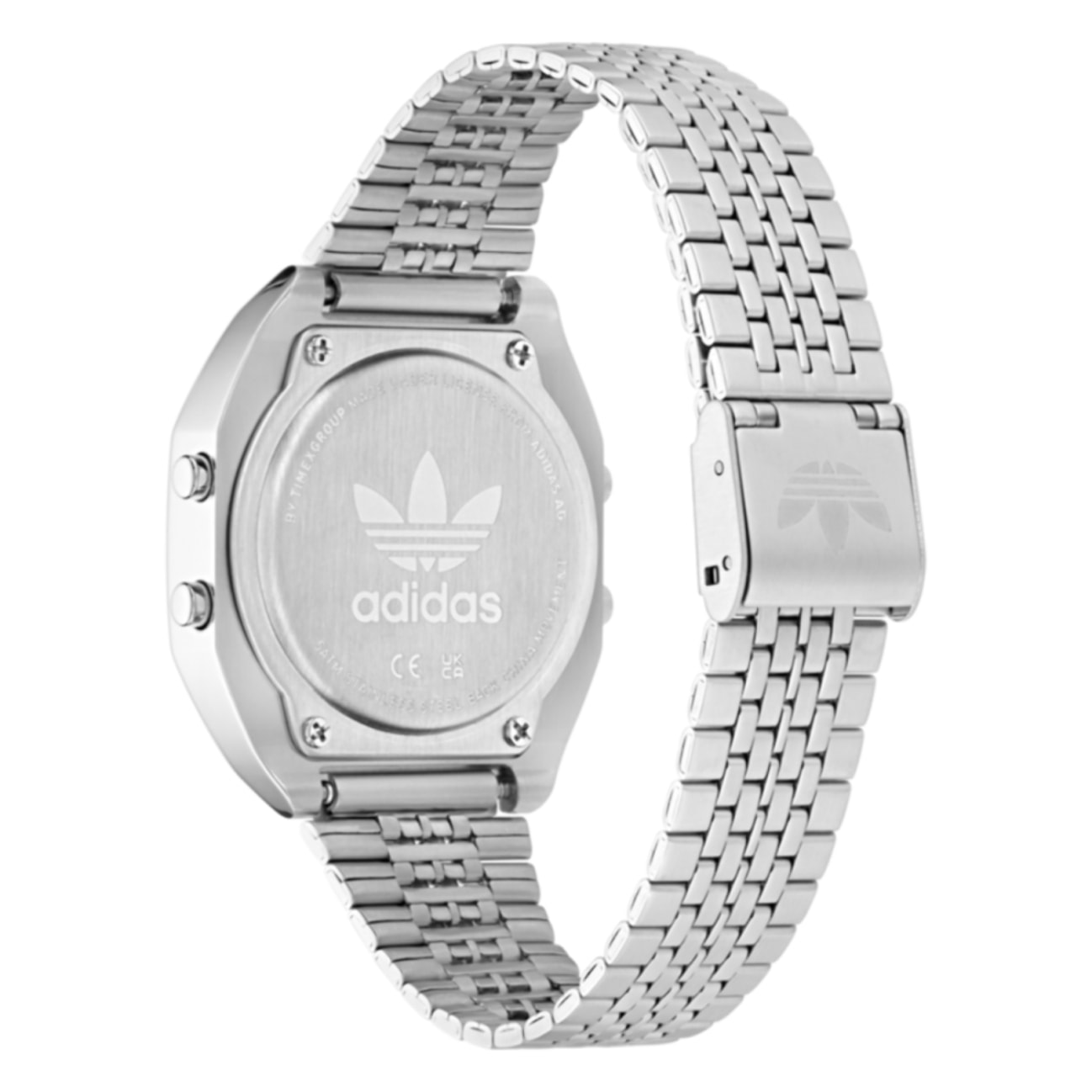 Reloj Adidas AOST24557 Unisex Digital Cuarzo con Correa de Acero inoxidable