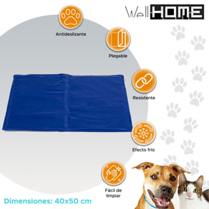 Well home alfombra refrescante para mascotas azul