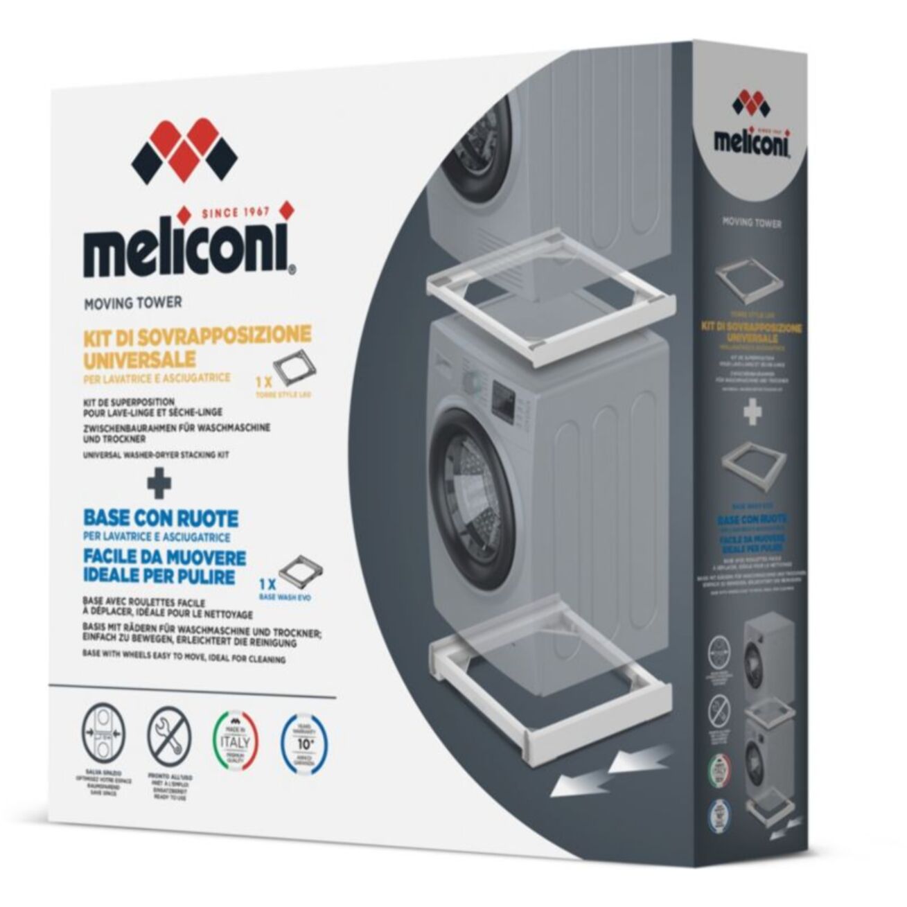 Kit de superposition MELICONI avec base mobile "Moving Tower"