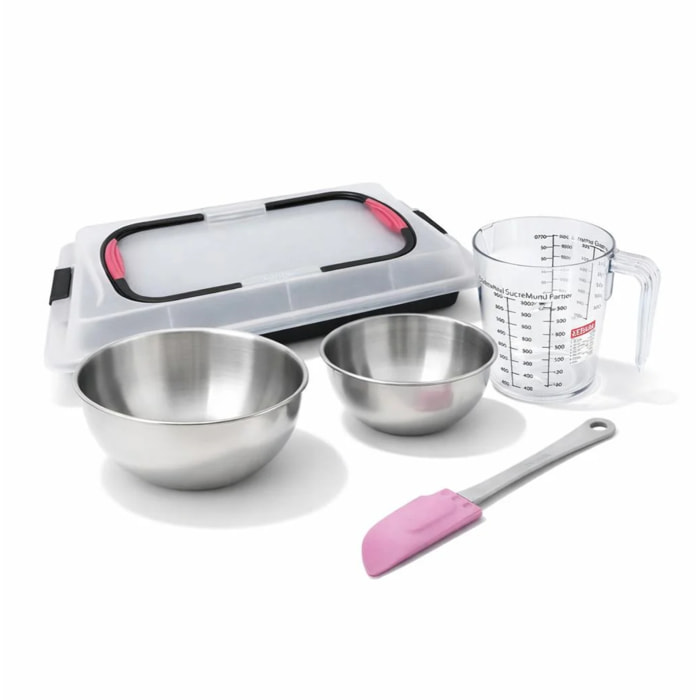 Set de 5 ustensiles de pâtisserie moule à gâteaux bols spatule et verre doseur Zenker Bake and Go