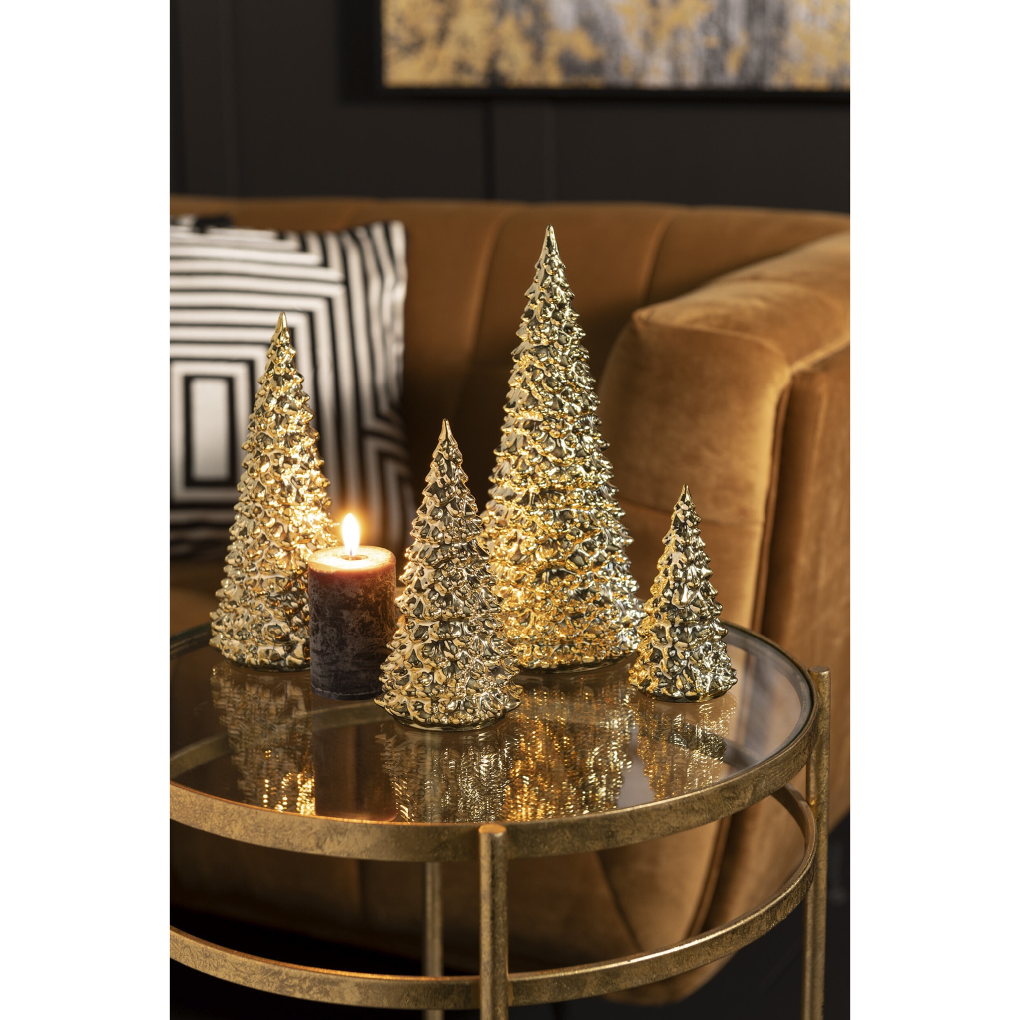 J-Line kaars - zwart - small - LED