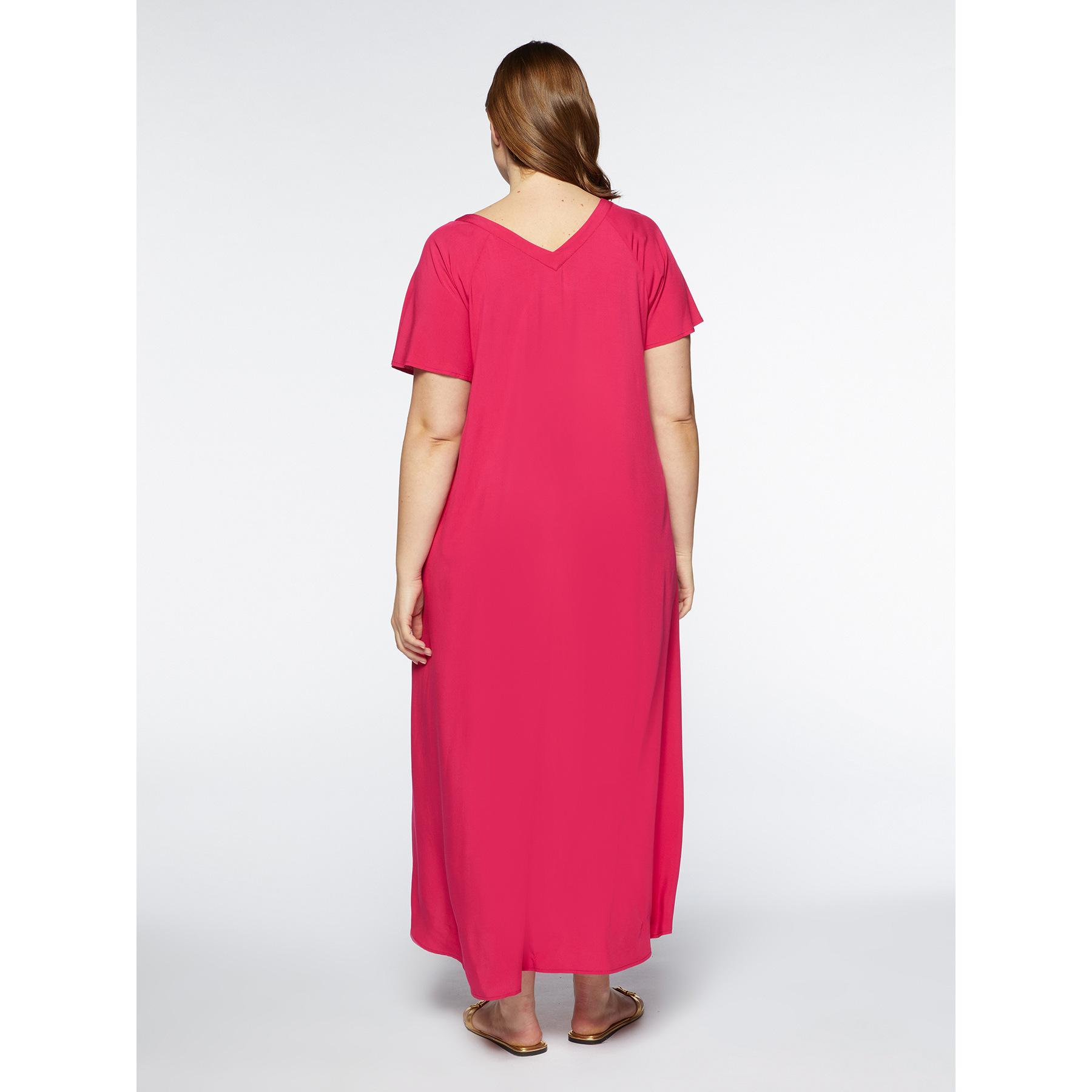 Fiorella Rubino - Vestido largo de viscosa ECOVERO™ - Fuchsia