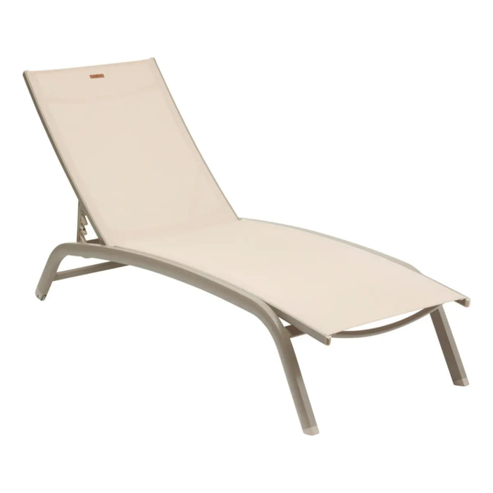 Transat Bonao beige lin/acajou