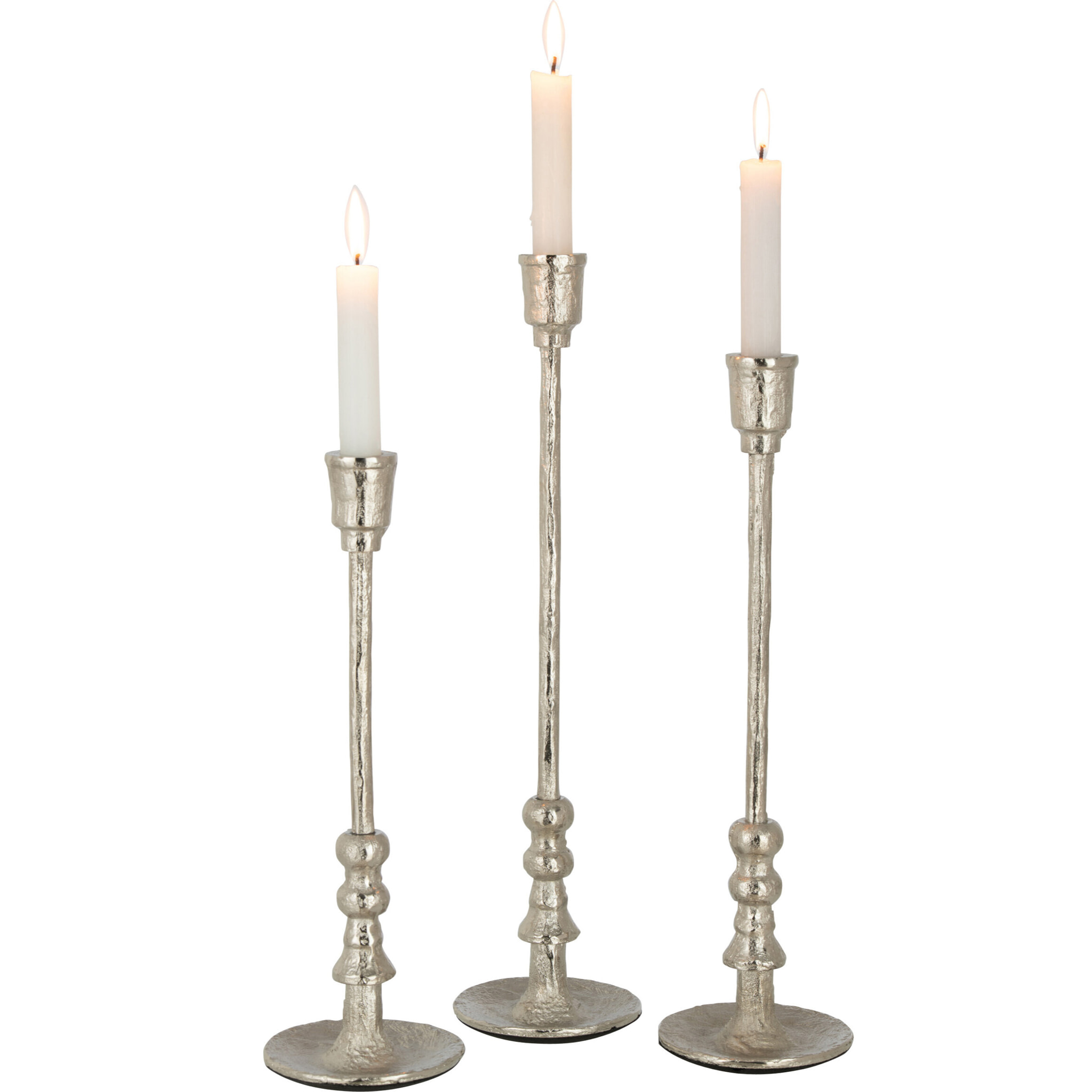 J-Line Set De Trois Chandelier Becca Aluminium Argent