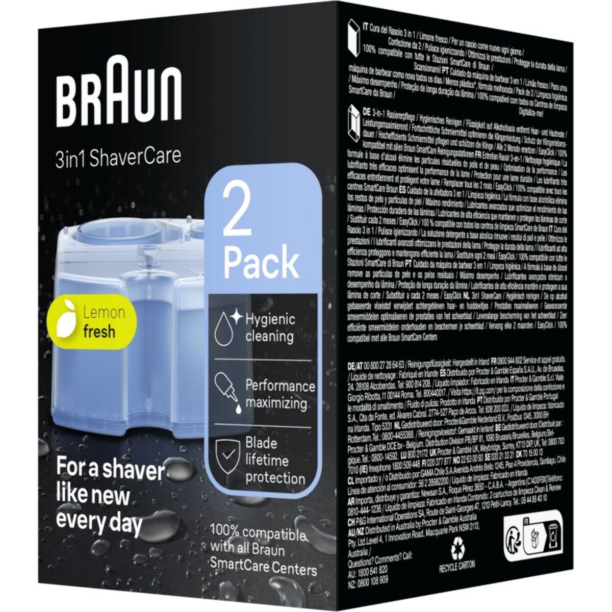 Lotion de nettoyage BRAUN CCR2 ShaverCare 3-en-1