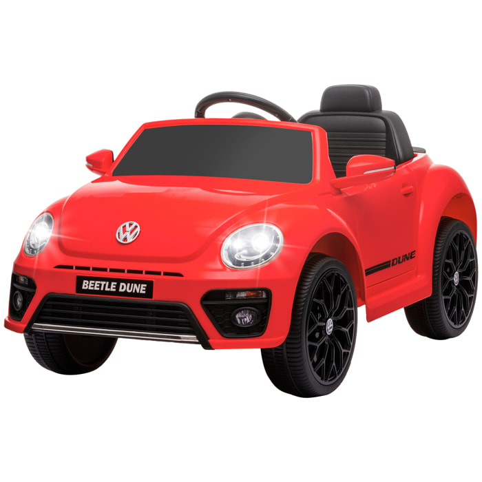 Voiture électrique enfant licence officielle Volkswagen Beetle Dune télécommande nombreux effets noir rouge