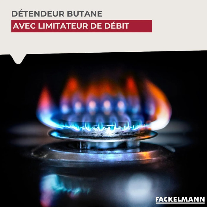 Détendeur butane avec limitateur de débit Fackelmann