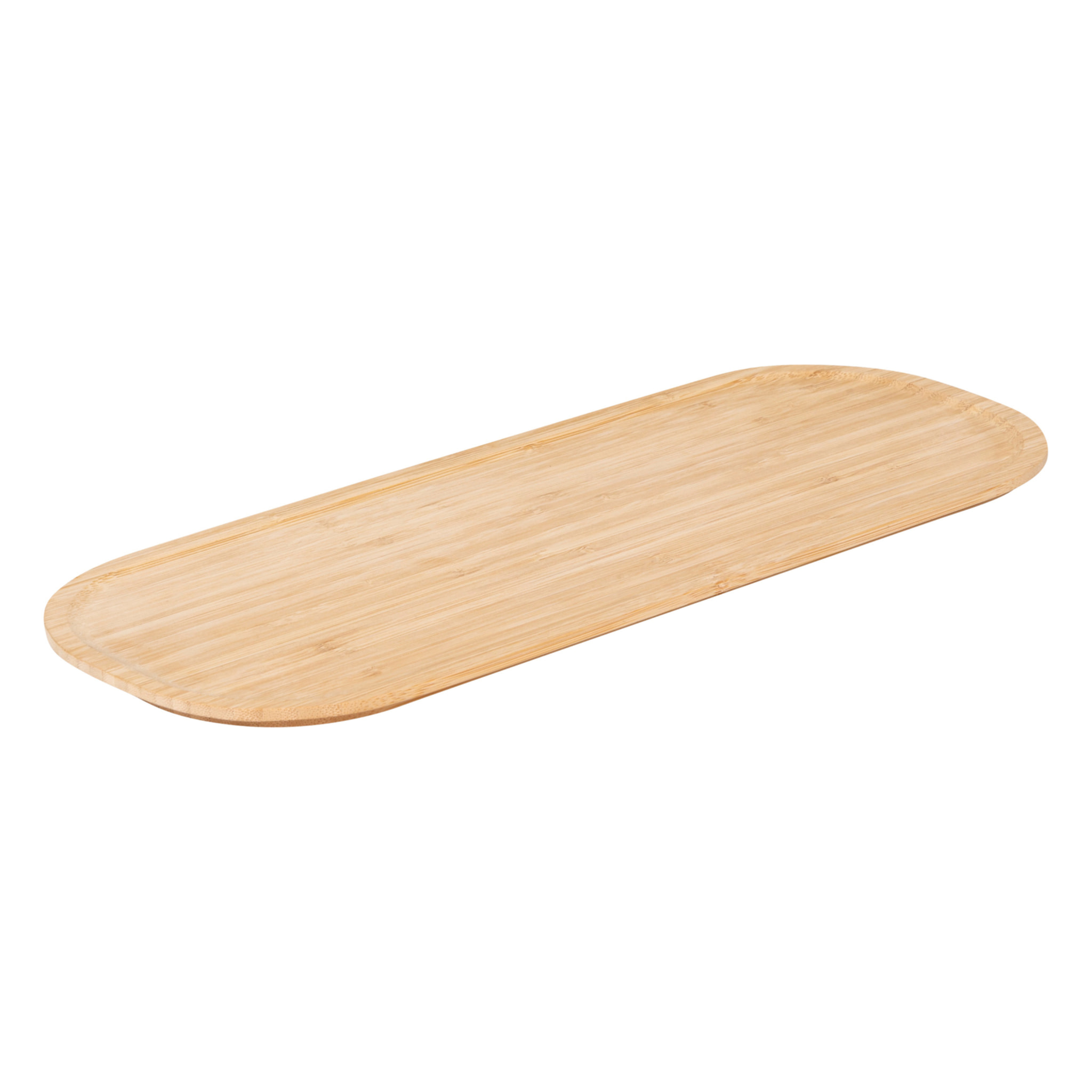 Panier de rangement avec couvercle en bambou - Crème