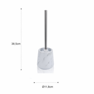 Accessoire de rangement Tomasucci MARBLE-B, en céramique et acier, blanc