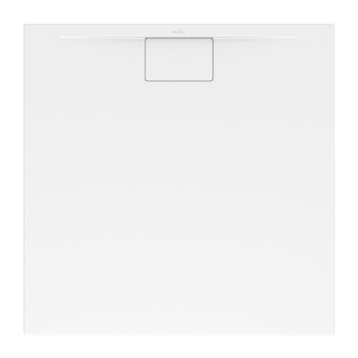 Receveur antidérapant Architectura Metalrim acrylique carré blanc