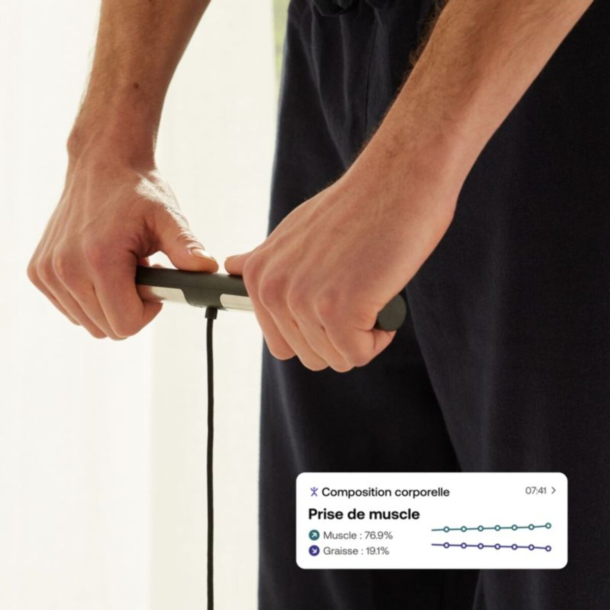 Pèse personne connecté WITHINGS Body Scan Blanche