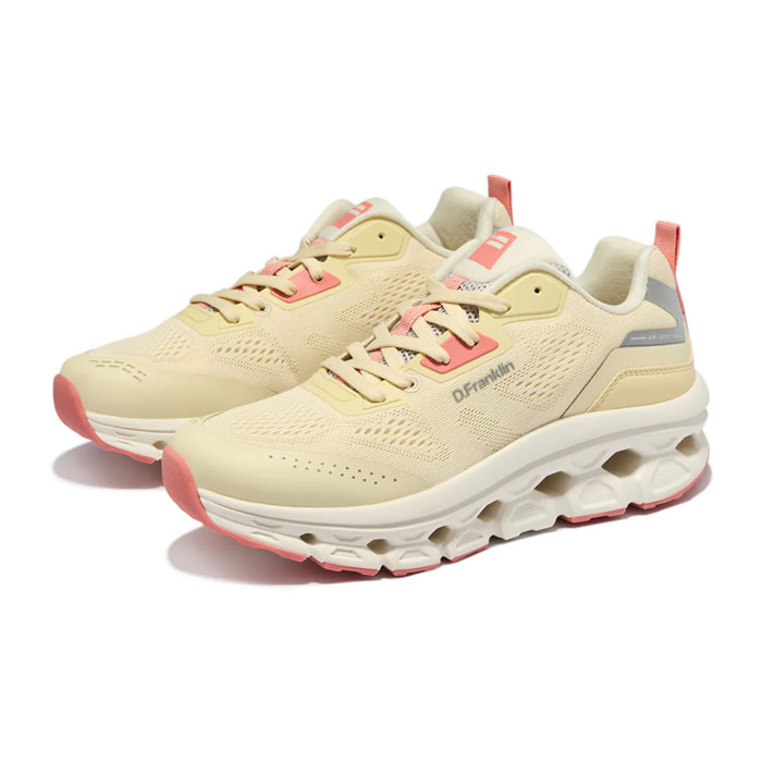 Zapatillas Deportivas Mujer Aero Dual Amarillo / Blanco Roto