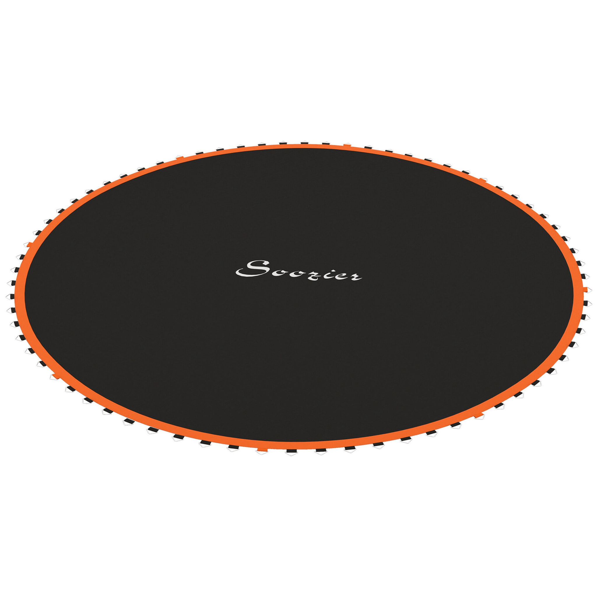 Tapis de rechange trampoline Ø 3,7 m ressorts 14 cm outil 72 crochets en V inclus orange noir
