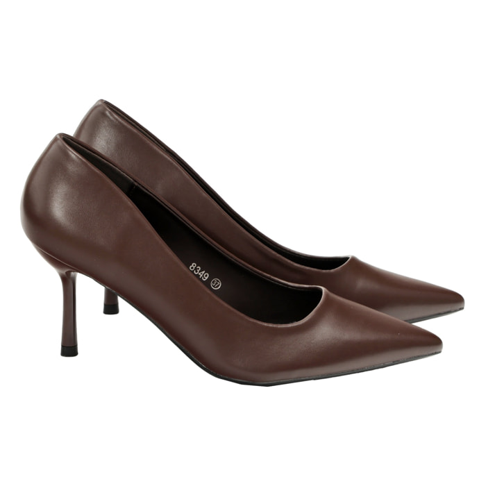 Decolletè in simil pelle