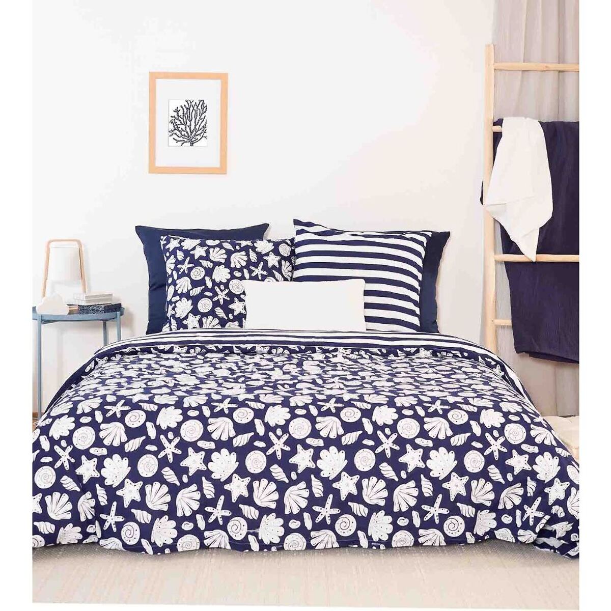 Parure Housse De Couette 3pcs 100% Coton 57 Fils Capri