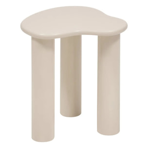 Lot de 2 tables d'appoint Olao ivoire 45x45cm