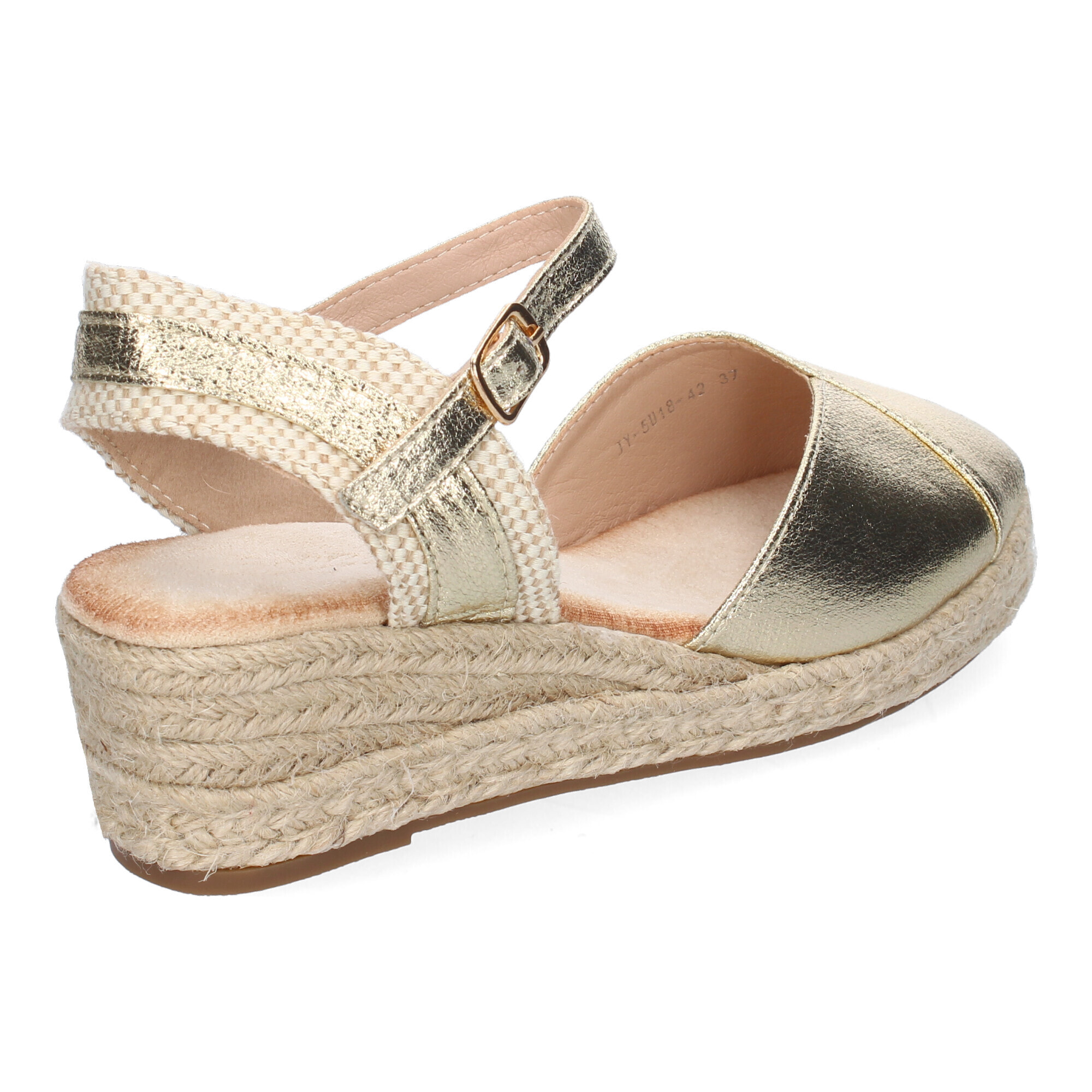Sandalia de Cuña de Yute para Mujer, Comodas y Elegantes, Diseño Moderno con Tira Decorativa