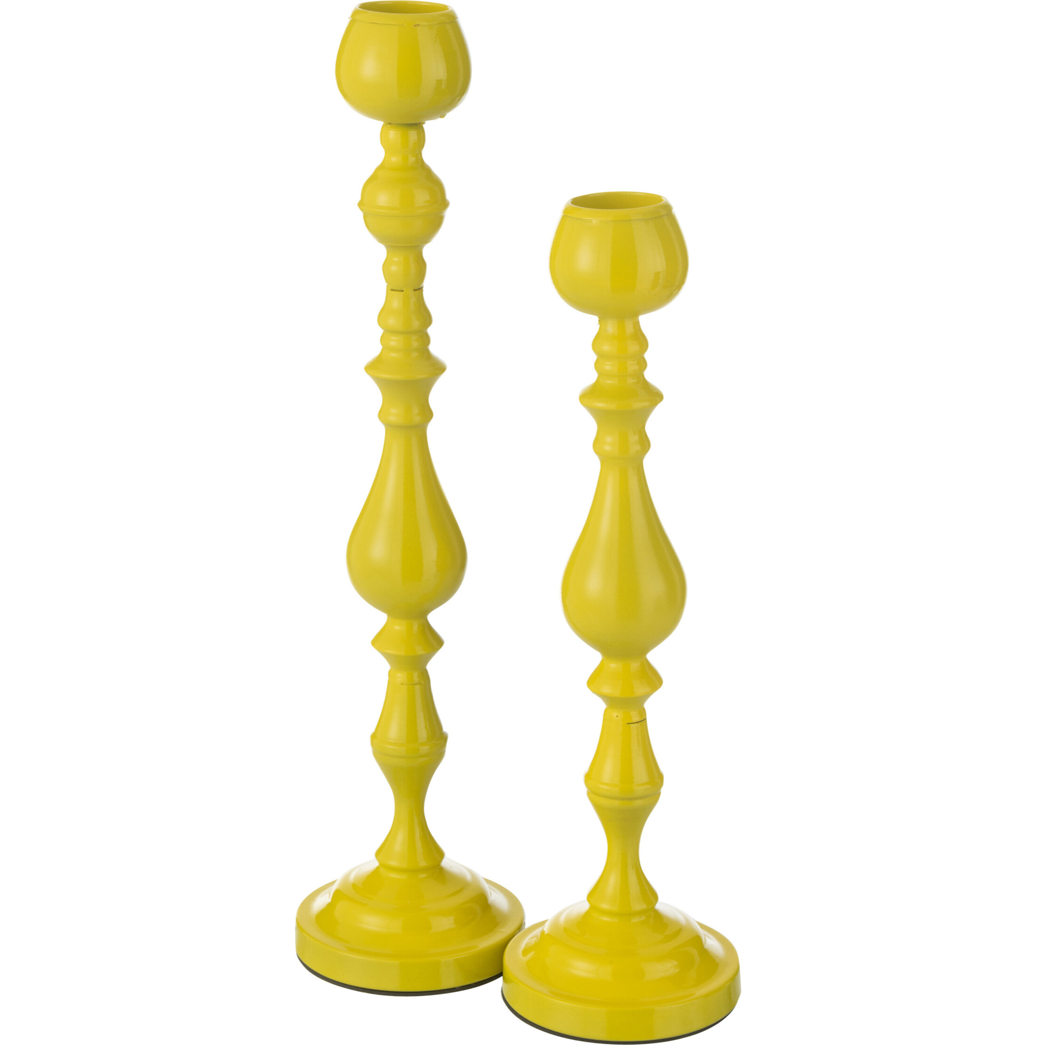 J-Line chandelier Monarchy - métal - jaune - large