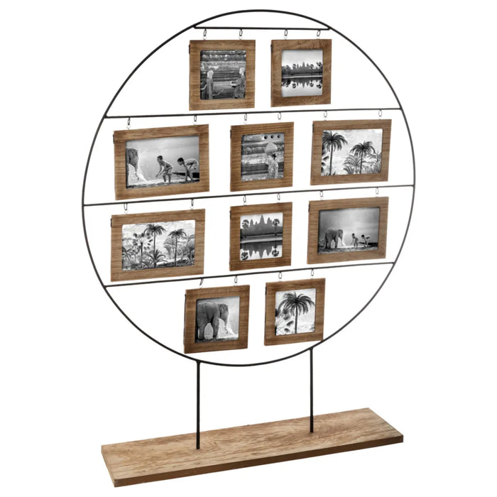 Pêle-mêle "Nomade" à poser noir 20 photos