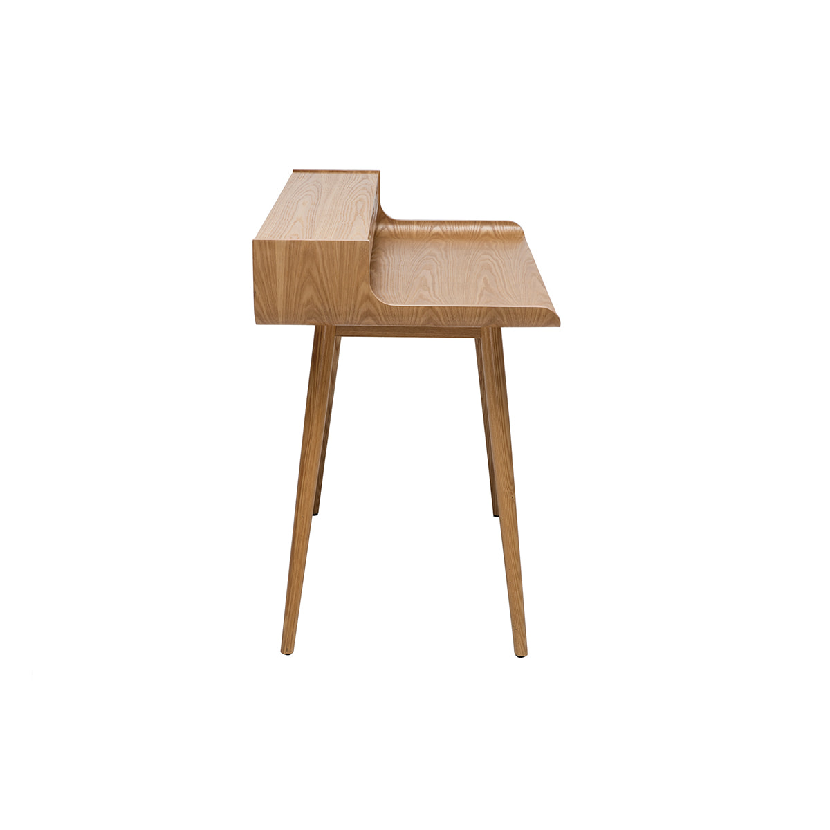 Bureau avec rangements scandinave bois clair L110 cm OPUS