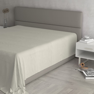 LENZUOLO SOPRA MAX COLOR, 100% Cotone, Tinta Unita, Made in Italy - PANNA